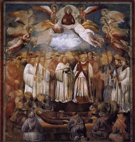 GIOTTO di Bondone Death and Ascension of St Francis china oil painting image